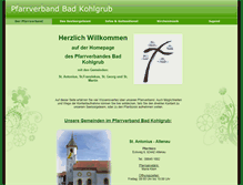 Tablet Screenshot of pfarrverband-bad-kohlgrub.de